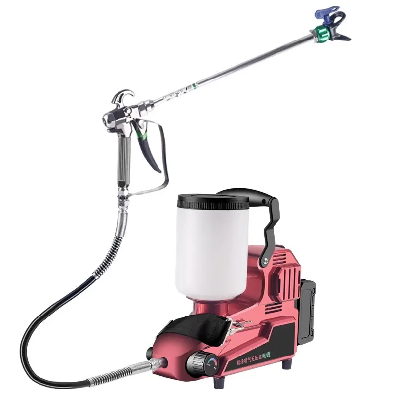 

Convenient electric high pressure airless sprayer latex paint household multifunctional lithium battery paint sprayer