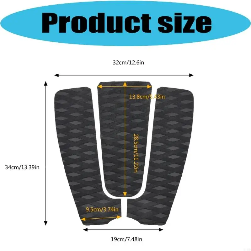 Surfbrett Traktion Pad Schaum Deck Grip Schwanz Pad für Surfbrett Paddleboard Wasser Sport Zubehör Enduring 69HD – Detail 6