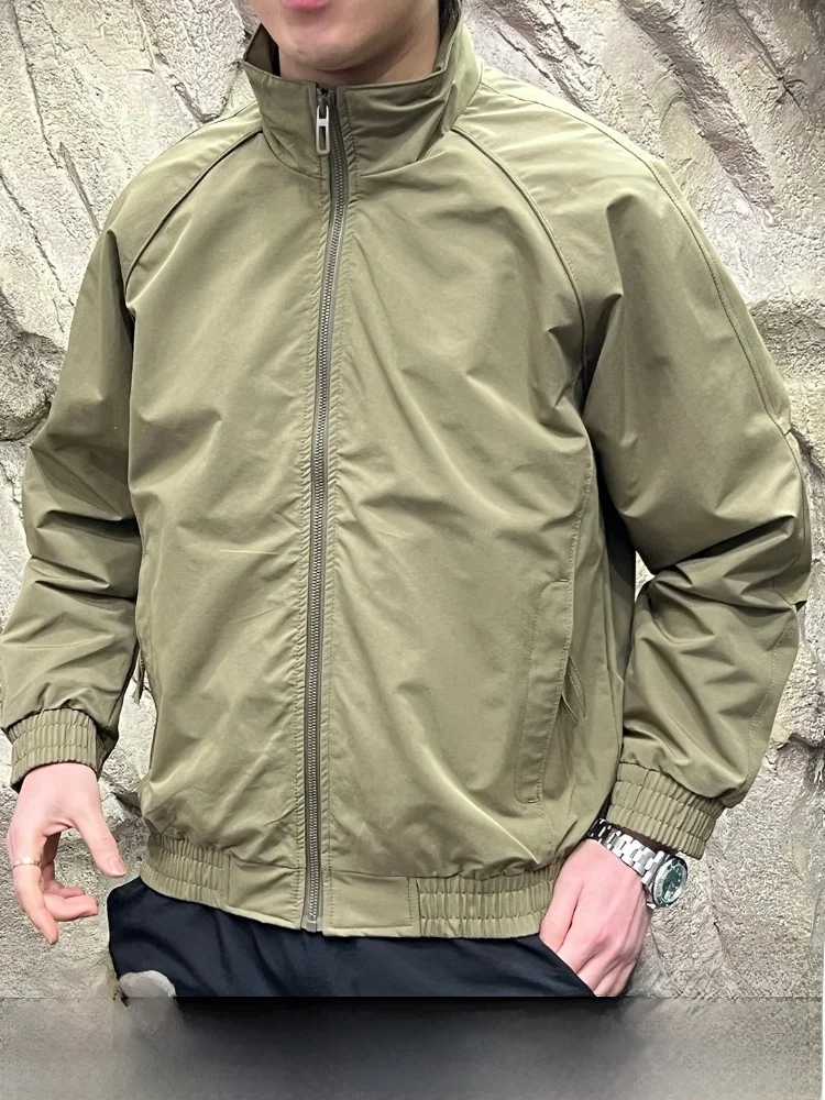 

Мужская модная куртка Harrington Series 3D с индивидуальным кроем, воротником-стойкой, новинка весенней коллекции, из полиэфирного волокна, с длинными рукавами, повседневный стиль