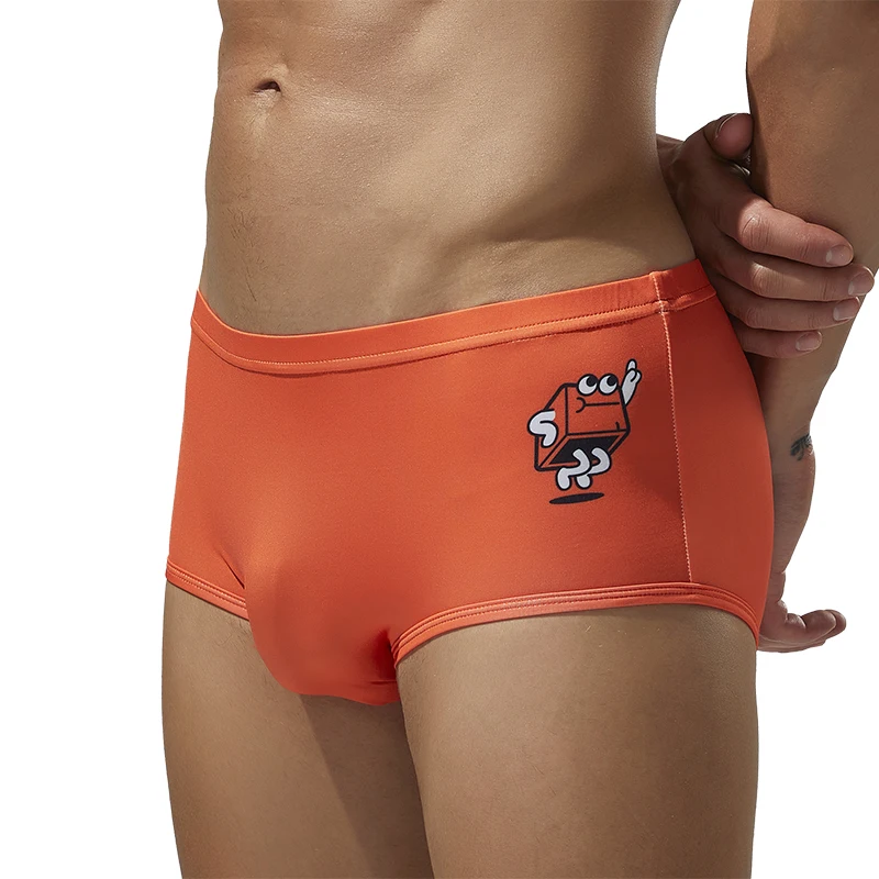 SEOBEAN Men's Fashion Cartoon Boxer Shorts Breathable Youth Quadangle Briefs Comfortable Underwear for Men