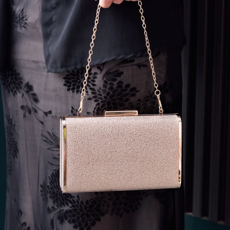 

Faionable Bla PU Evening Clutch Dr Bag Glittering Hollow out Par Women's Handbag Hard ell Summer 2023 Polyester Li...