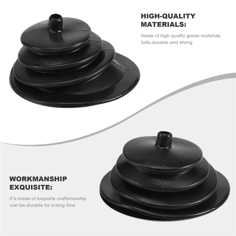 A09E-Voor Mr Pakking 1651 Shifter Boot Kleine Ronde Zwarte Rubberen 5.250 Inch Ronde Plaat Versnellingspook Pookknop Cover Boot Gaiter