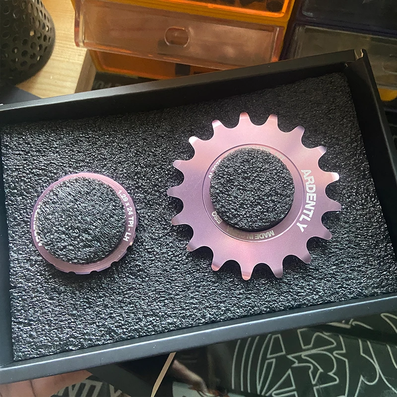 ARDENTLY Fixed Gear Bike Freewheel  13T 14T 15T 16T Single Speed Track Bicycle Cog Aluminum Alloy Sprocket Lockring Cycling Part