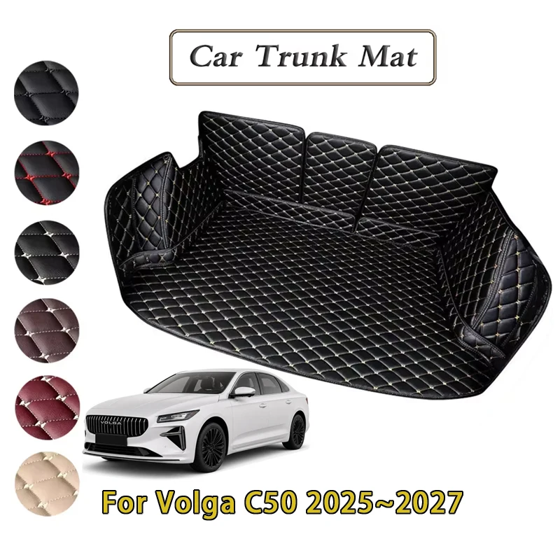 Car Trunk Mats For Volga C50 2025 2026 2027 5seat Waterproof Dirt-resistant Fully Mats Rear Cargo Tray Auto Accessories