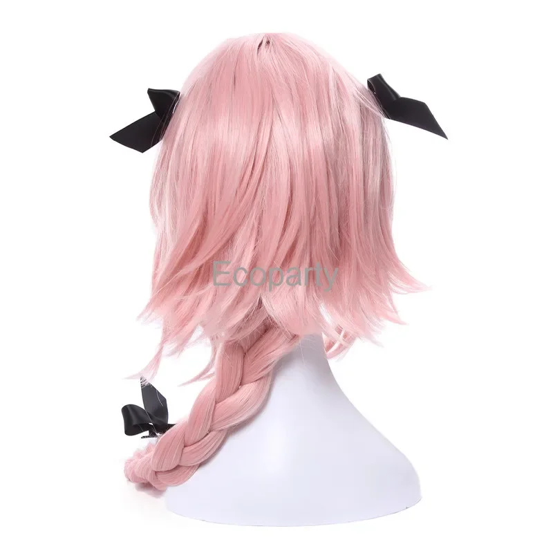 Anime Wig Game Fate Apocryph Astolfo Cosplay Wigs Synthetic Hair Apocryph Astolfo Long Pink Heat Resistant Wig