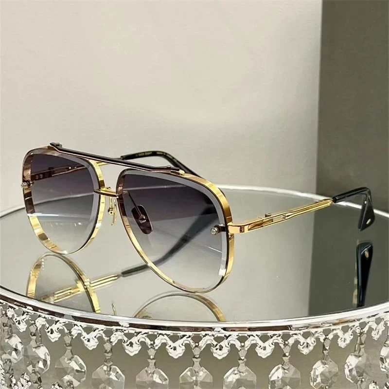 MACH EIGHT Sunglasses Alloy Double Bridge Women Sunglasses Male Outdoor Business Eyewear Luxury Brand High Quality Shades