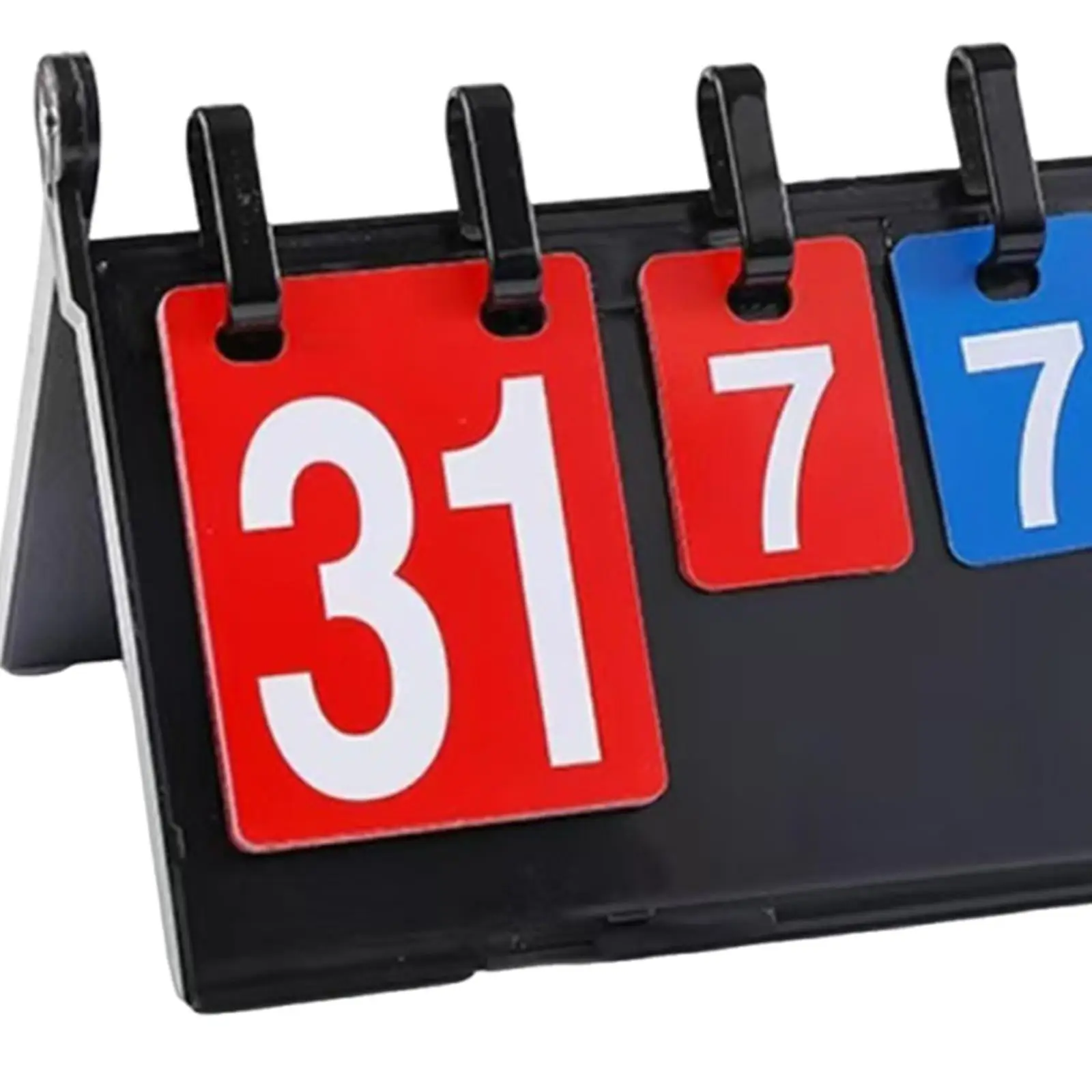 

Sports Scoreboard Flipper Tabletop Score Board Folding Shell Tool Manual Score Cards for Competition Team Games Outdoor