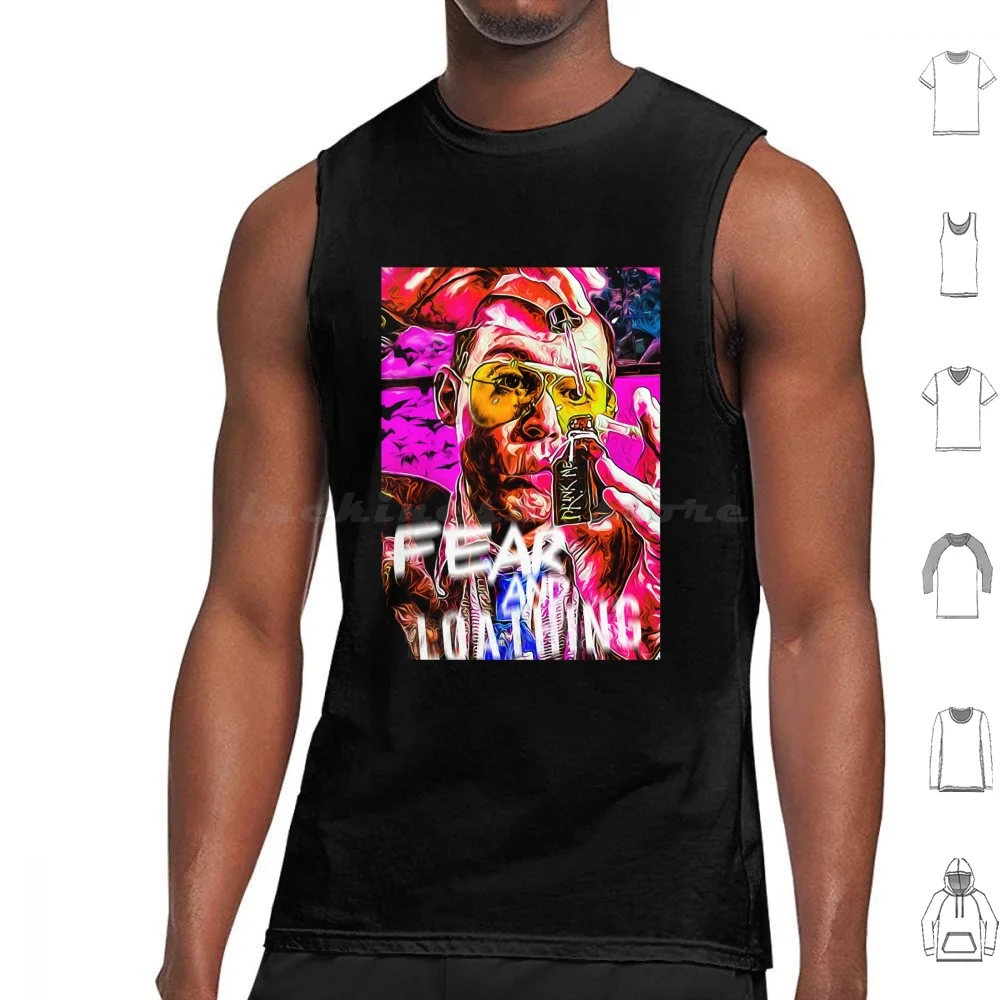 Vintage Style Arts Fear And Loathing In Las Vegas Tank Tops Print Cotton Vintage Style Arts Fear And Loathing In Las Vegas