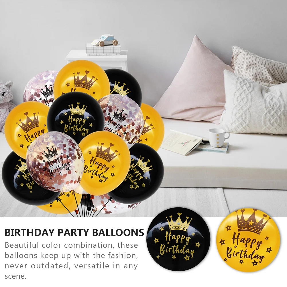 Balloon Confetti Set 1 Year Birthday Decoration Boy Baby Shower Balloons Party Decorations for Emulsion