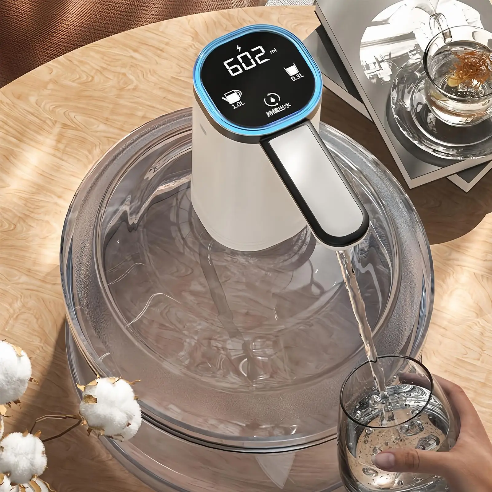 

Water Dispenser Countertop Electric Automatic Touchscreen Home Supplies Water Gallon Dispenser for Picnic Table Tent Home