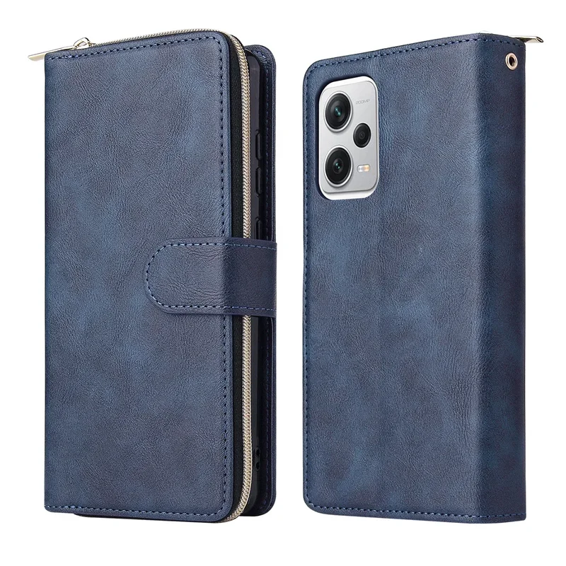 For Xiaomi Redmi Note 12 13 Pro Plus 5G Zipper Wallet Leather Case For Redmi Note 13 4G Case Note 12S 11S 11 E Pro X6 X5 Cover