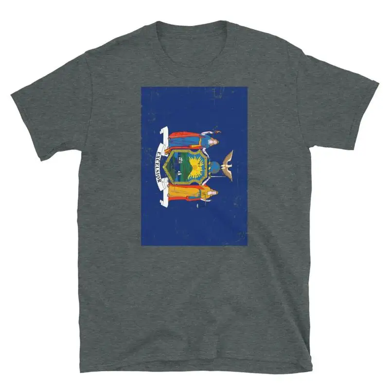 New York State Flag United States of America Short Sleeve Unisex T Shirt