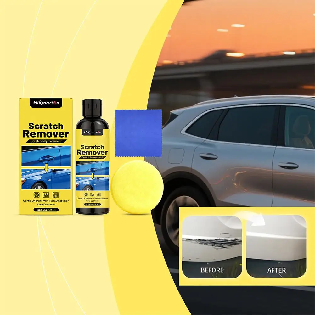 Scratch Remover Kit Car Paint Scratch Remover Restorer Kit Effective Swirls Water Spots Removal Repair Kit