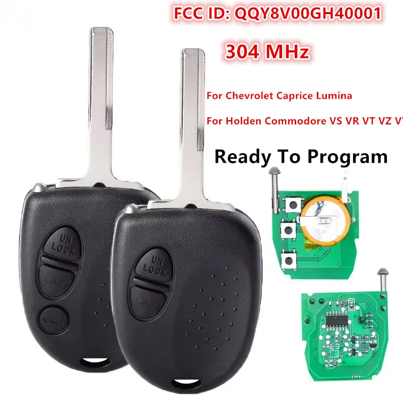Clé de voiture à distance 304 MHz pour Chevrolet Caprice Lumina 1999-2006 Holden Commodore VS VR VT VZ VY 2004 2005 2006 QQY8V00GH40001