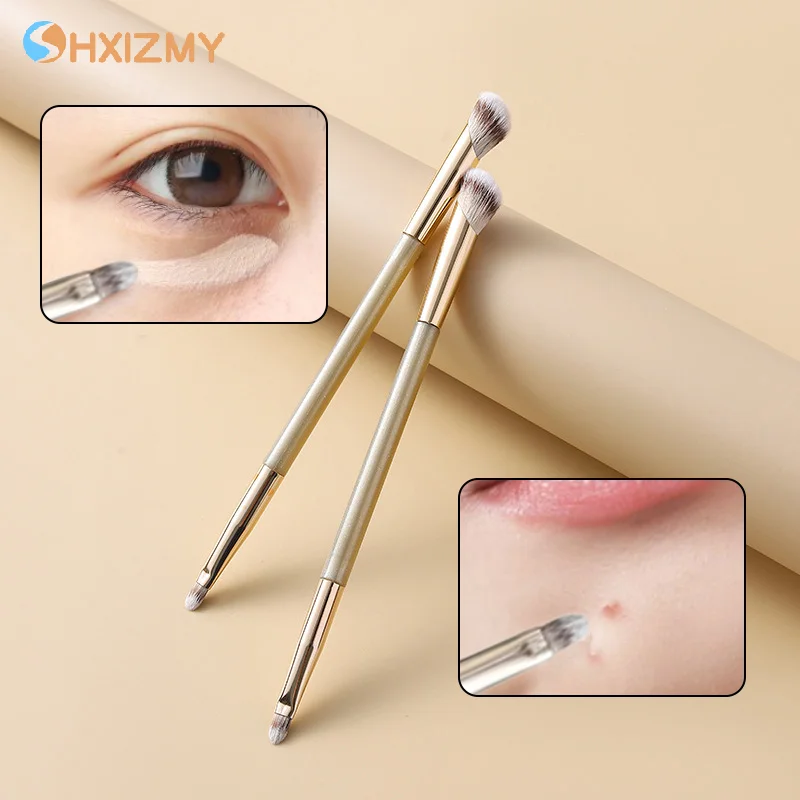 Double Headed Foundation Concealer Brush Under Eye For Makeup Cream Corrector Brush Makeup Nose Contour Detail Brush