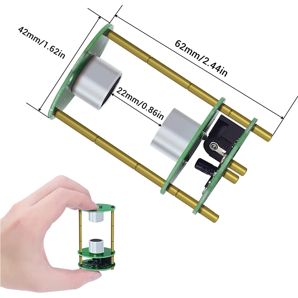 Kit di elettronica fai da te levitatore ad ultrasuoni pratica di saldatura Mini levitatore acustico regolatore a onda in piedi sospensione acustica