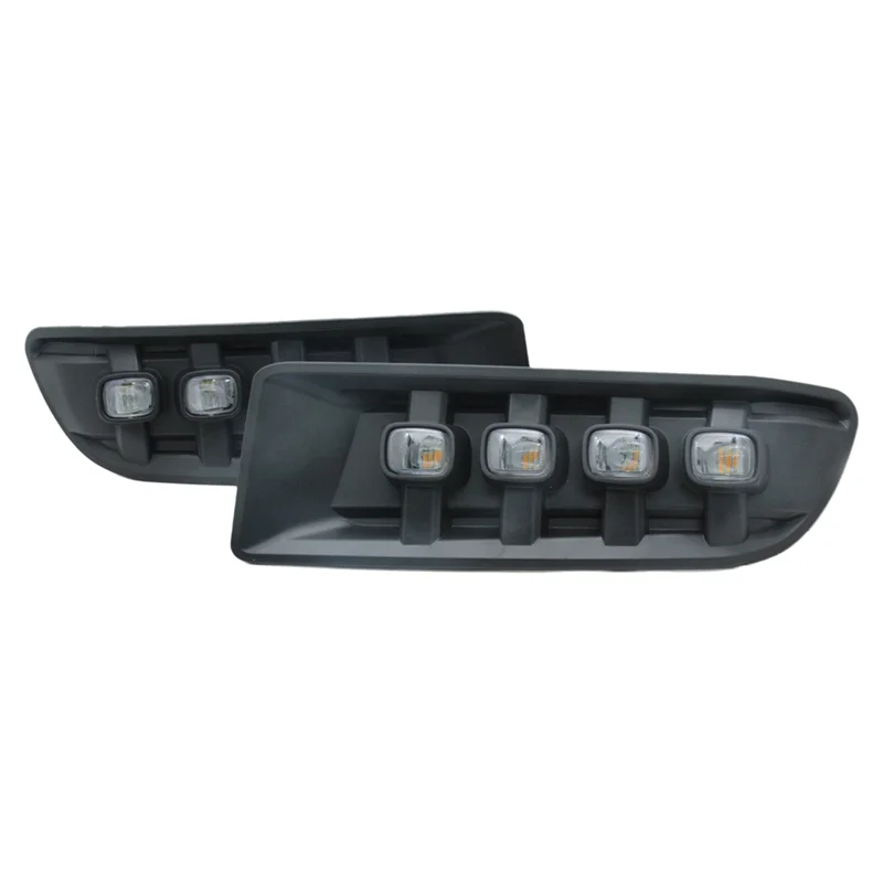 

Новое поступление, светодиодные дневные ходовые огни для Toyota Prado 120 Land Cruiser FJ120 LC120 2003-2009, желтые указатели поворота