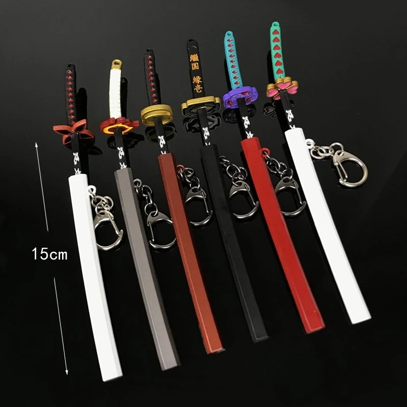 

1PC Trendy Anime Items Sword Keychain with Cool Charm Decorative Accessory for Keys,Bags & Backpacks Gift