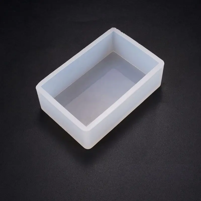 Silicone Epoxy Resin Mold Jewelry Making Tool Rectangular Mould Handmade Crafts Table Desktop Office Ornaments