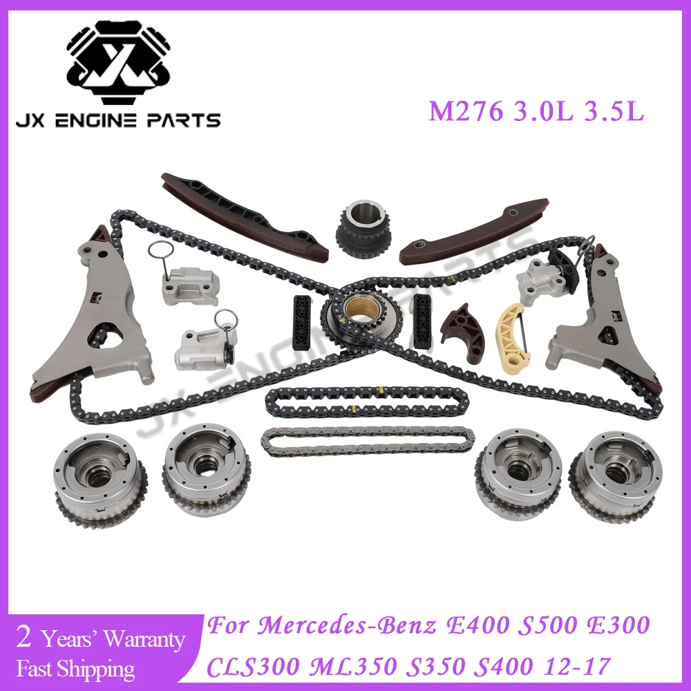 M276 Engine Rebuild Timing Chain Kit VVT Gear For Mercedes-Benz 3.0 3.5 E400 S500 ML350 E300 C350 E350 R350 S400 3.0L 3.5L 11-18
