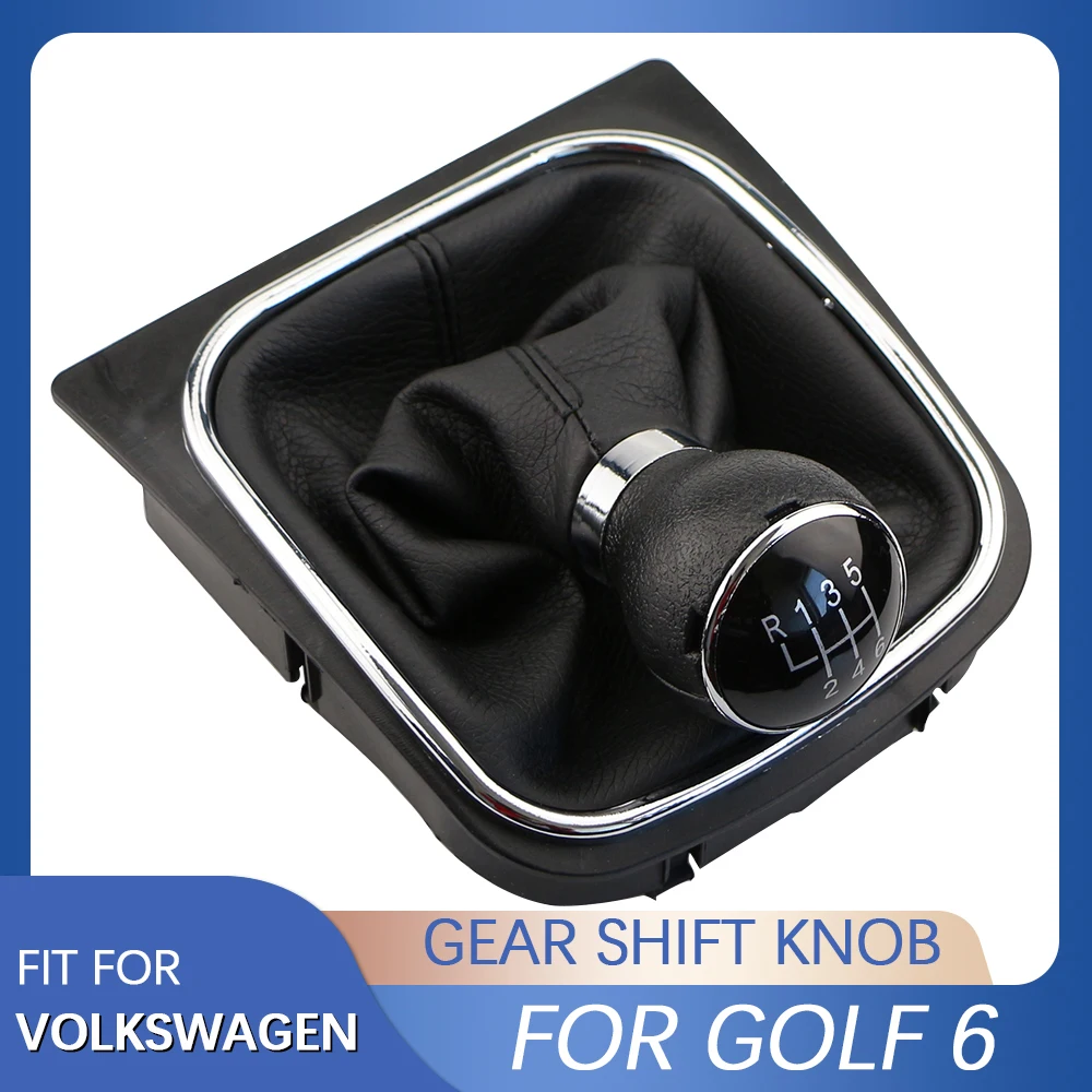 5 6 Speed Gear Head Knob for Volkswagen VW Golf 6 MK6 DSG Shift Knobs Accessories