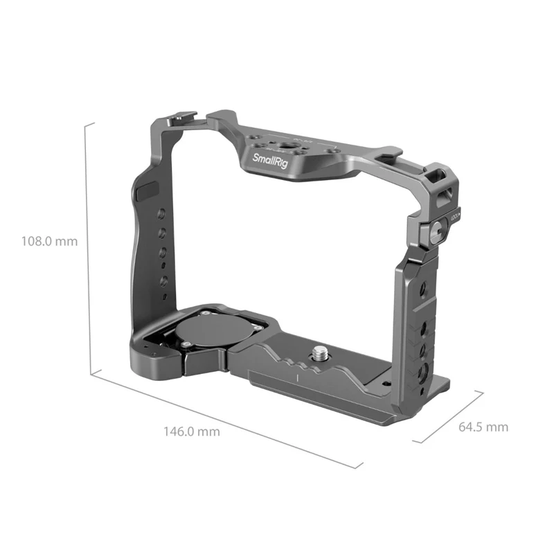 قفص كاميرا صغير الحجم لهاتف Sony Alpha 7R V /7 IV /7S III /1 /7R IV فتحة AirTag مدمجة مع لوحة Arca-Swiss سريعة الإصدار -5583