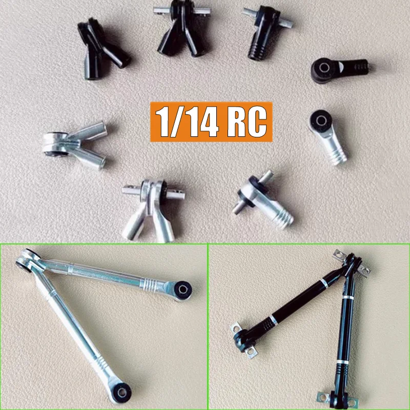 RC Metal Y Shaped Ball Head Tie Rod Holder 1/14 RC Truck for SCANIA Tamiya 770S R620 for VOLVO ACTROS AROCS Model Car DIY Parts
