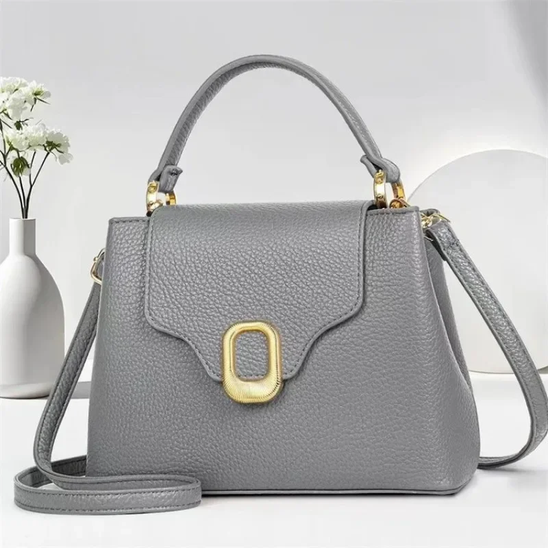 

High End Tote Diaper Bag For Women Leather Crossbody Bag Luxury Vintage Minimalist Designer Large Capacity Stylish Bag