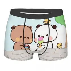 Peach Cat Cute Kawaii Mochi Cats mangiare Icecream mutande mutandine di cotone biancheria intima da uomo pantaloncini Sexy slip Boxer