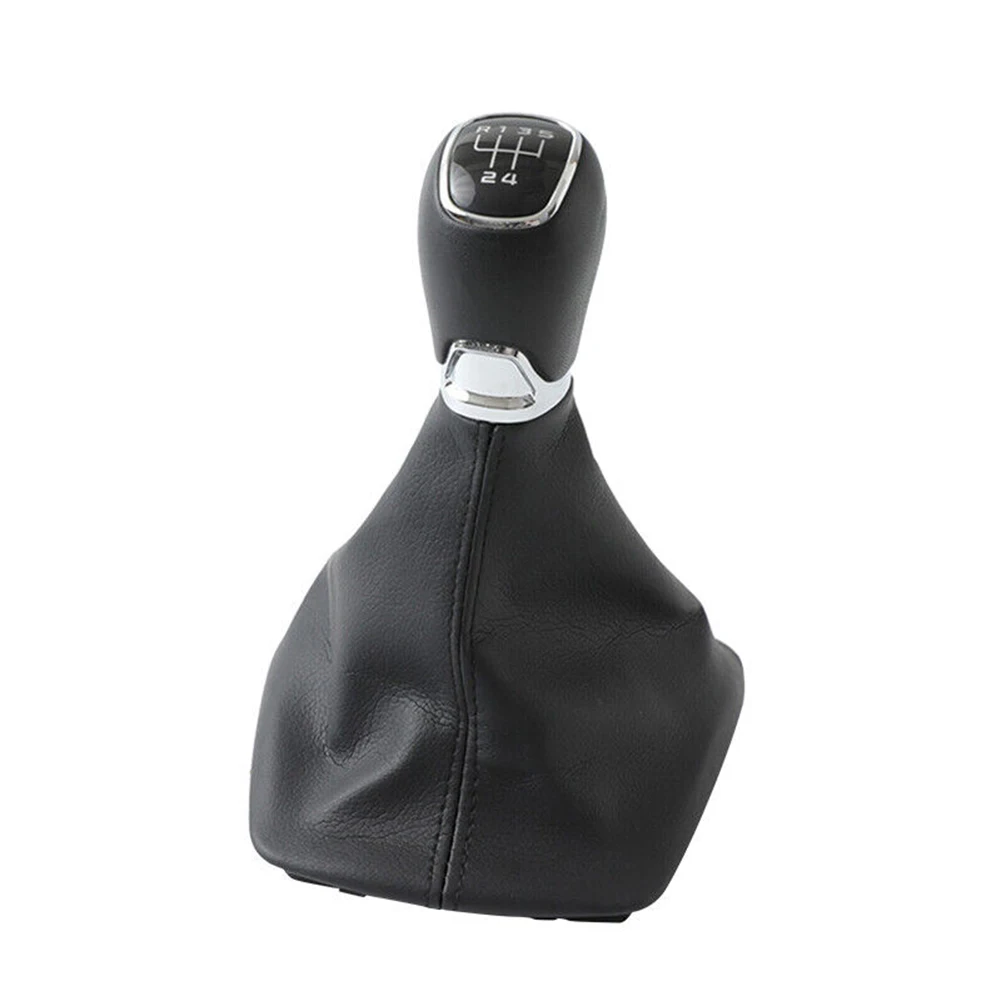 Dust Jacket Stick Shift Knob Black Car Accessories Gear Shift Knob Leather Lever Boot For Skoda Octavia MK2 Durable