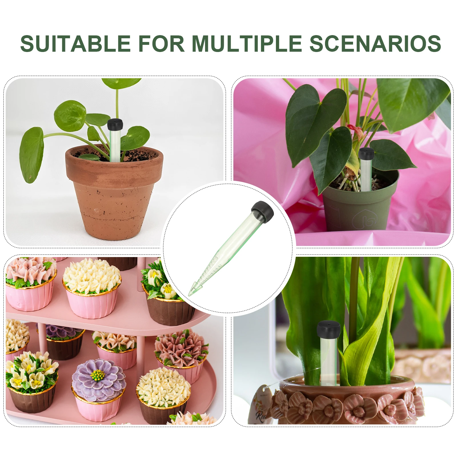 

50pcs Floral Water Tubes Clear Flower Stem Water Tubes For Fresh Flowers Long Distance Transit Nutrient Supply Floral