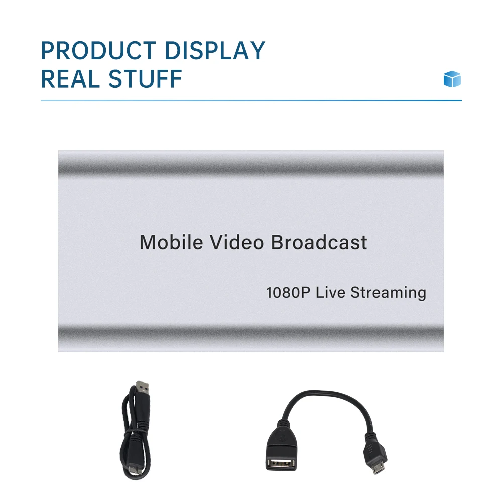 UC2000H Aluminum Alloy Housing USB 2.0 Video Capture Card 1080P60 High Definition Video Grabber Box Support OBS Zoom