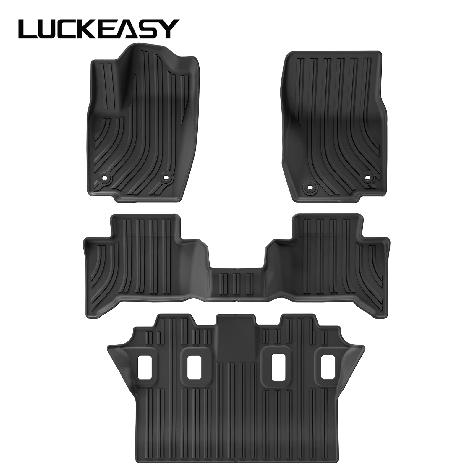

Для Toyota Land Cruiser Prado LC250 2024-2025 Автомобильные коврики Защитный коврик 7-местный багажник Коврик в багажник подходит для левого руля