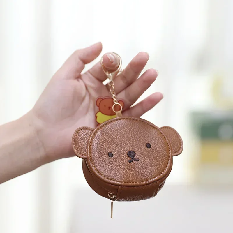 New Product Miffy Abbit Coin Wallet Earphone Bag Pendant Lovely Kawaii Key Buckle Small Gifts PU Fashion Female  Accessories