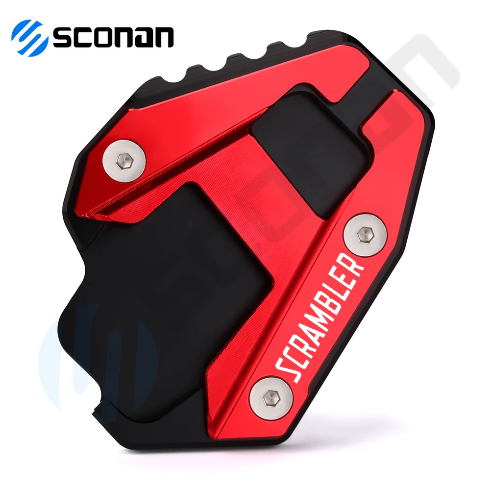 For Ducati Hypermotard 939 950 SP Desert X Scrambler 1100 Motorcycle Accessories Kickstand Side Stand Enlarge Extension Plate