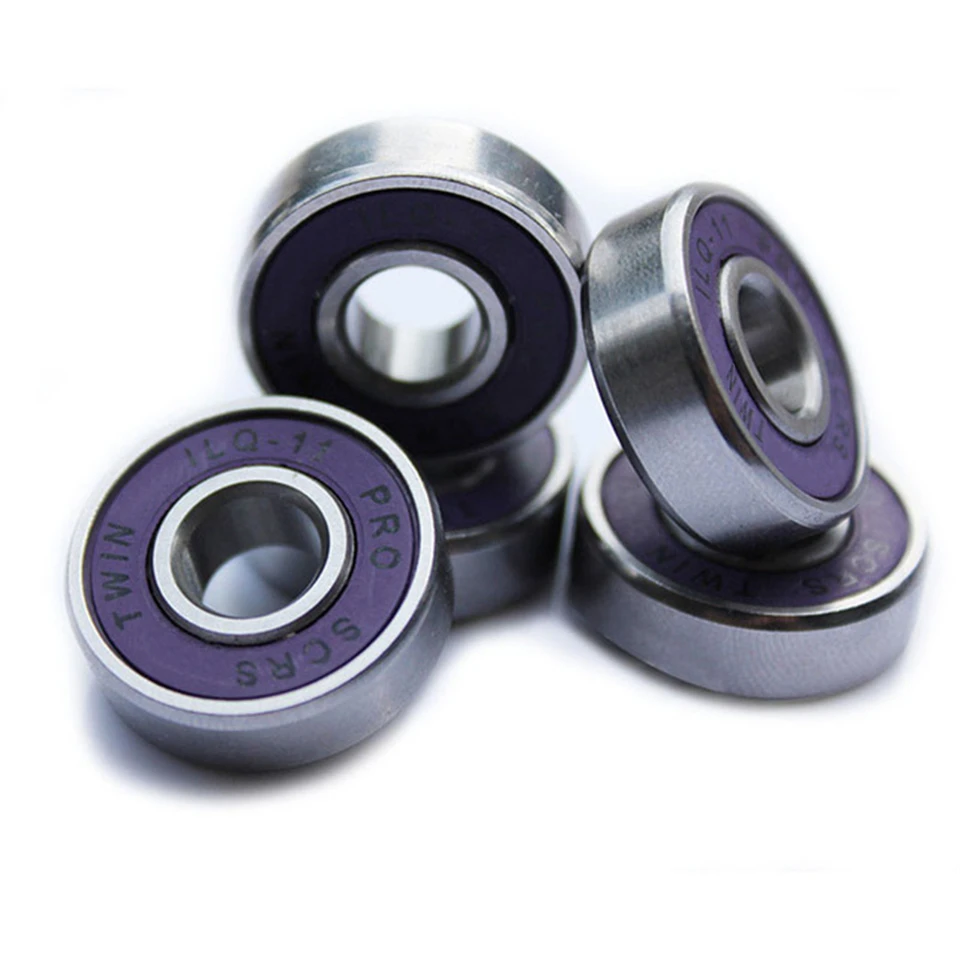 16 ชิ้น TWIN ILQ-11 สเก็ตแบริ่ง 8 Spacers,ร่องลึก 608ZZ Chrome แบริ่งเหล็ก, ILQ-11 Slalom สไลด์สเก็ตแบริ่ง