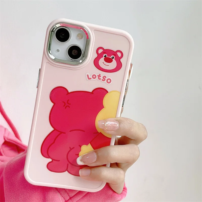 Disney Stitch Winnie the Pooh Soft Case for iPhone 12 Pro 11 Pro XS Max X XR 7 8 Plus Back Cover Silicone TPU Anti-fall Shell