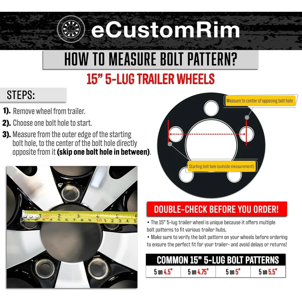 السيارات المشهورة - قطعتان من إطارات المقطورة الشعاعية على الحافة ST205/75R14 نطاق الحمل D 14 بوصة 5 عجلة بقضبان بيضاء