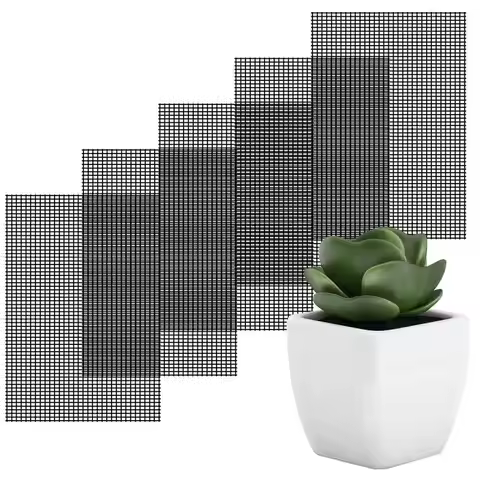 5pcs Flower Pot Mesh Pad 20x30cm Rectangular Bonsai Pot Bottom Grid Mat Mesh Prevent Soil Loss Drainage Netting Hole Screen tray