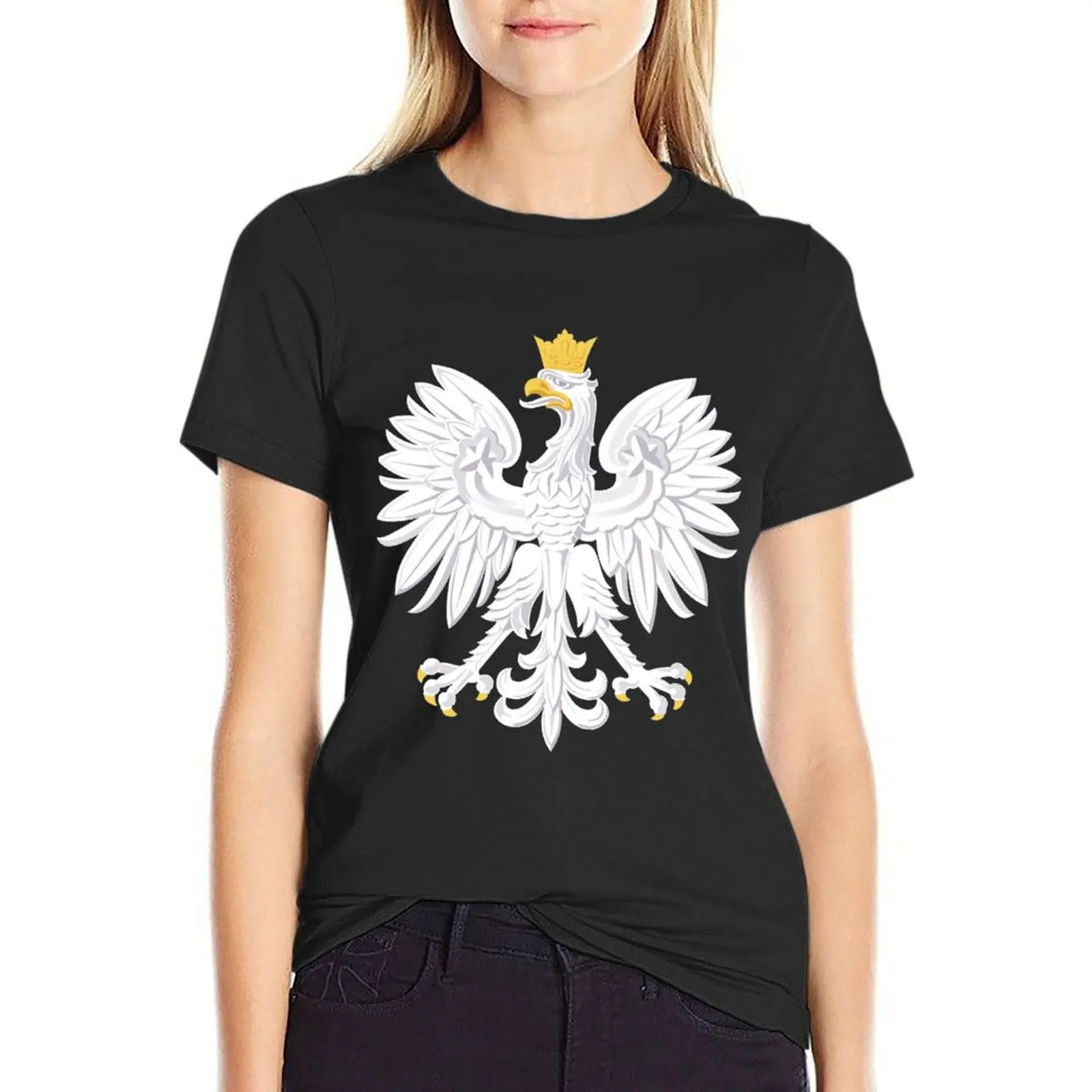 

Polish Emblem - Polska Poland - Herb Polski T-Shirt plus size tops tops plain t shirts for Women