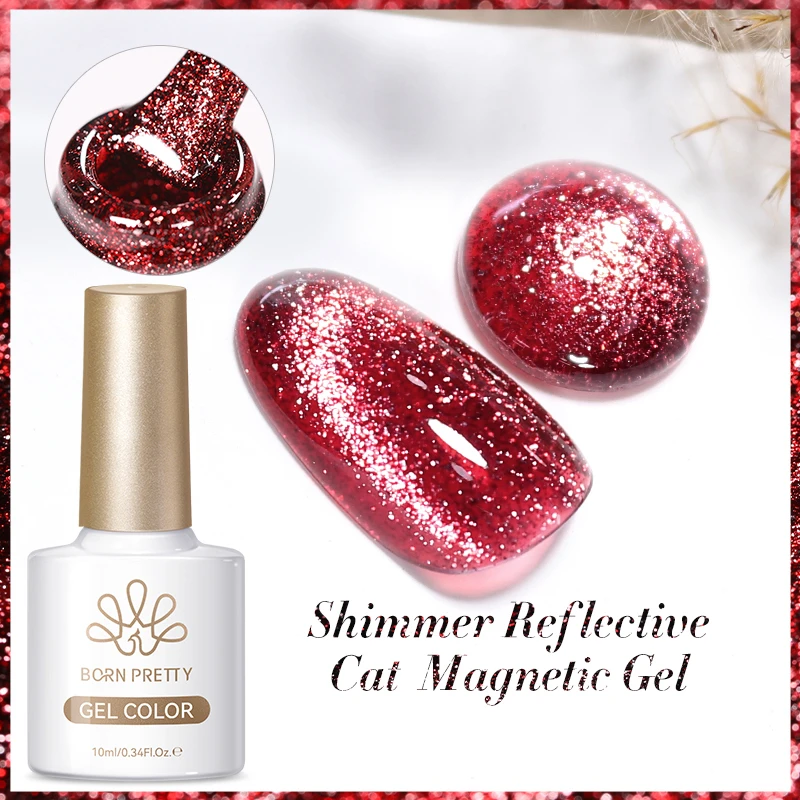 BORN PRETTY 117 Farben Cat Magnetischer Gel-Nagellack, 10 ml, vollständiger Lack, semi-permanent, super wunderschöne Nägel, Maniküre