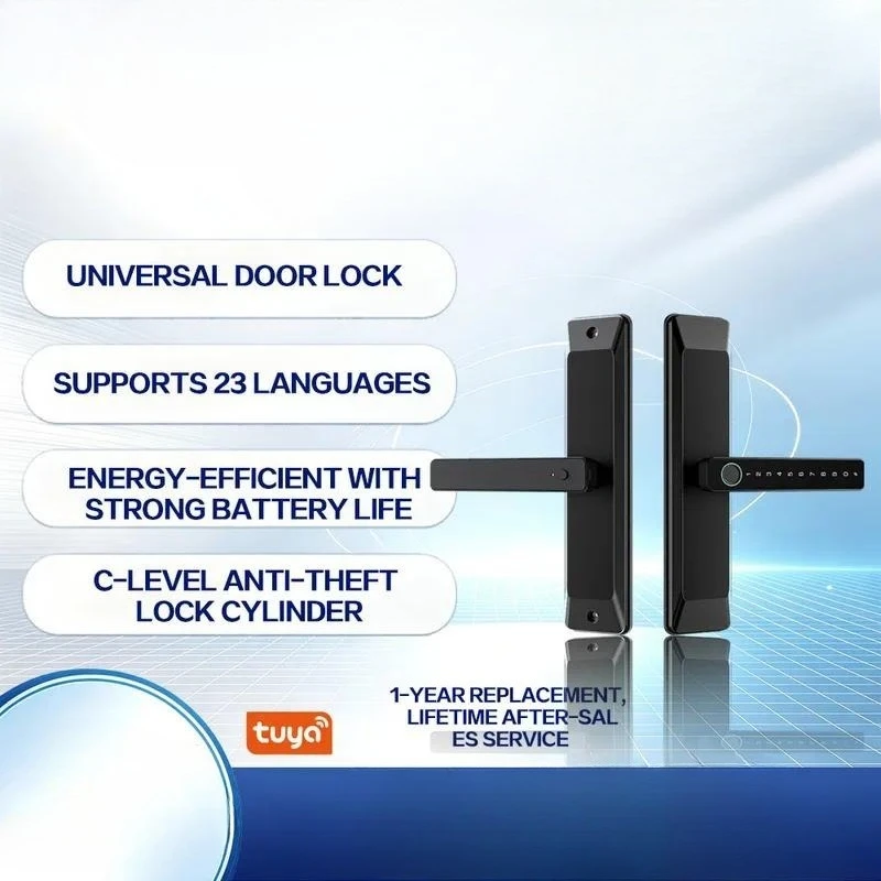 Smart Lock Interior Door Office Electronic Password Fingerprint Lock Bedroom Room Wooden Door Tuya
