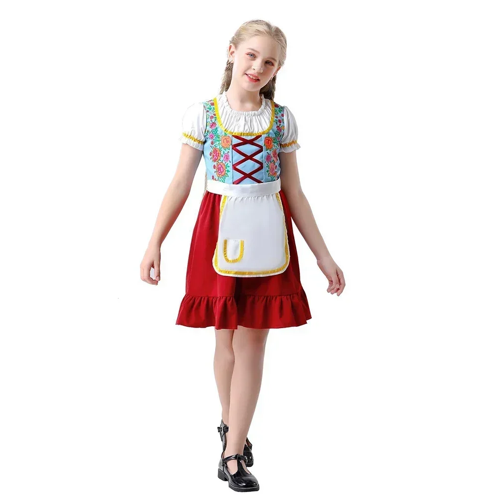 

German Oktoberfest Beer Skirt Ethnic Costume Kids Dress