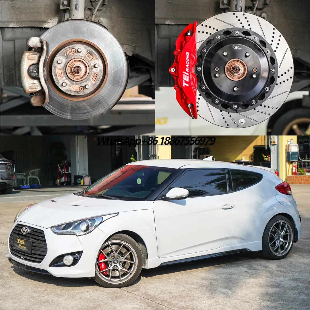 

Front Big Brake Kit P40NS+ 4 Piston Caliper With 355*28 mm Rotor BBK Auto Brake System For Veloster 18 Inch Car Rim