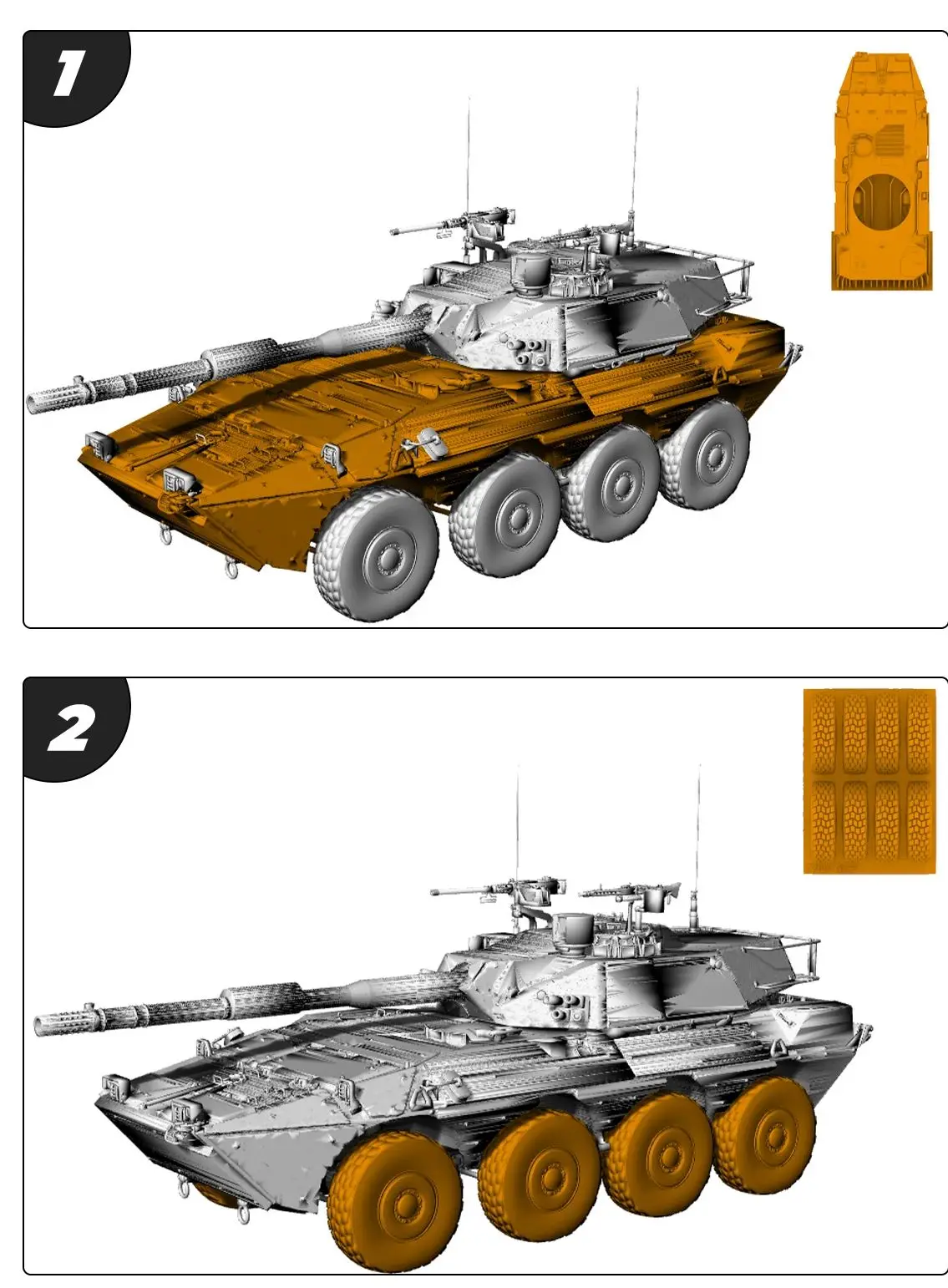 

Италия Centauro-I-120 Танкоразрушитель SSMODEL SS697 1/56 1/72 1/100 15 мм WarGaming 28 мм Комплект военной модели