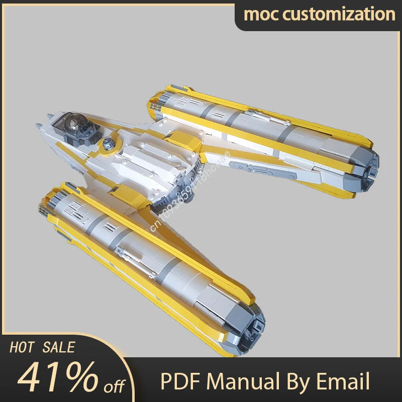 

НОВЫЙ 1435 шт. Moc Star Battle BTL-B Y Wing Cruiser космический корабль креативные детские кирпичные игрушки на день рождения здание праздничный подарок блоки
