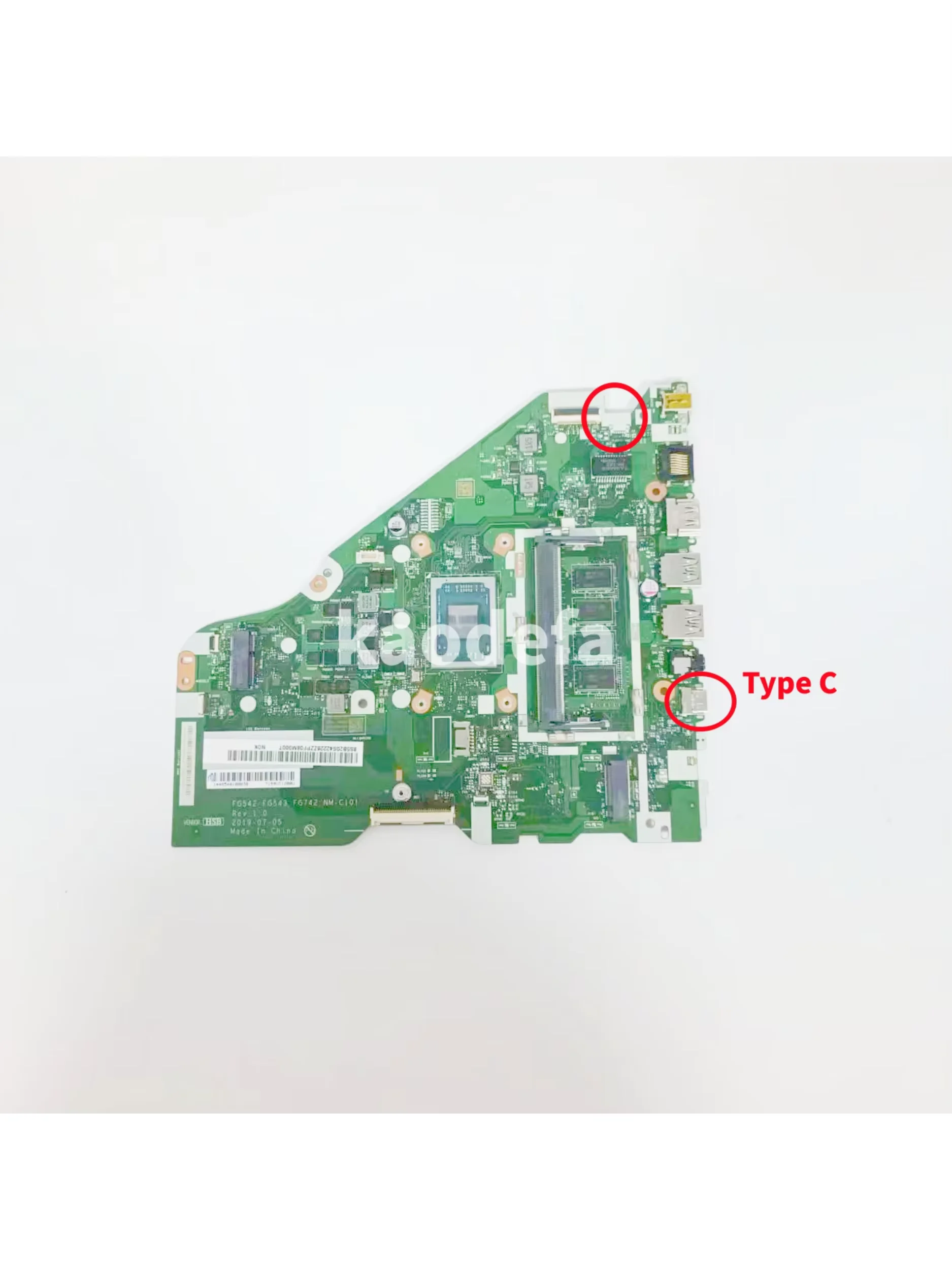 Placa base para ordenador portátil Lenovo NM-C101, placa base 81V5 CPU: V155-15API RAM:4G FRU:5B20S42656 5B20S42657, FG542, FG543, FG742, R5-3500