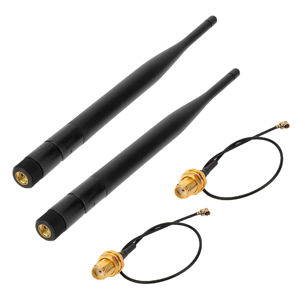 868MHz Glue Rod Antenna LoRas 5dBi Gold Plated Copper Foldable 90 With Adapter Cable For Gateways Meshtastics Pager Elevator