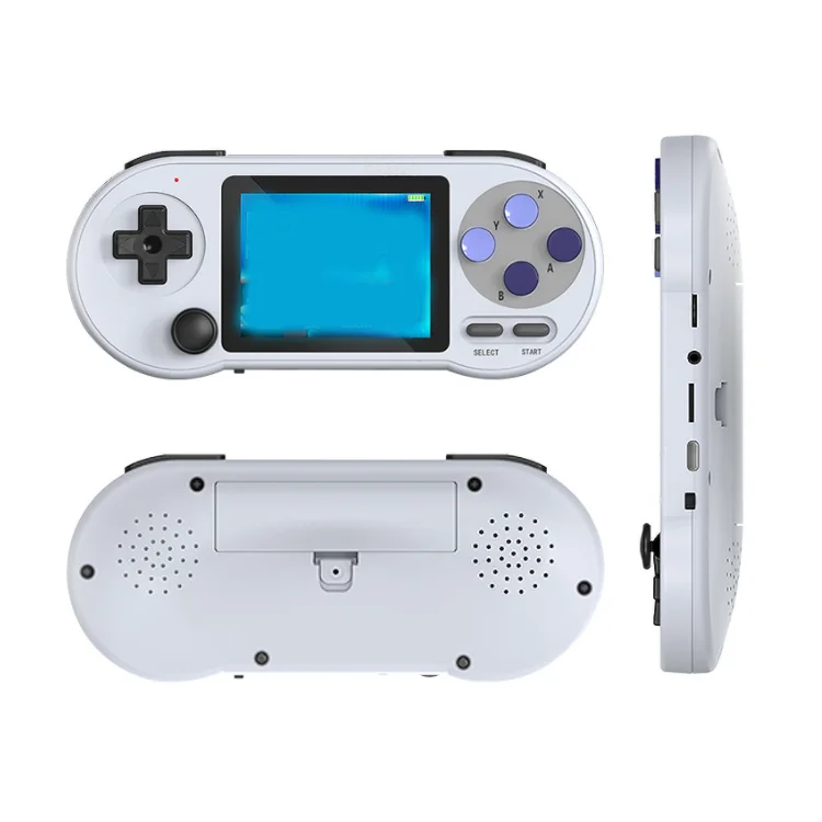 J SF2000 مشغل ألعاب محمول 3 بوصة مدمج 6000+ ألعاب ريترو 16 جيجابايت مشغل مزدوج يدعم مخرج تلفزيون AV وحدة تحكم ألعاب محمولة #5