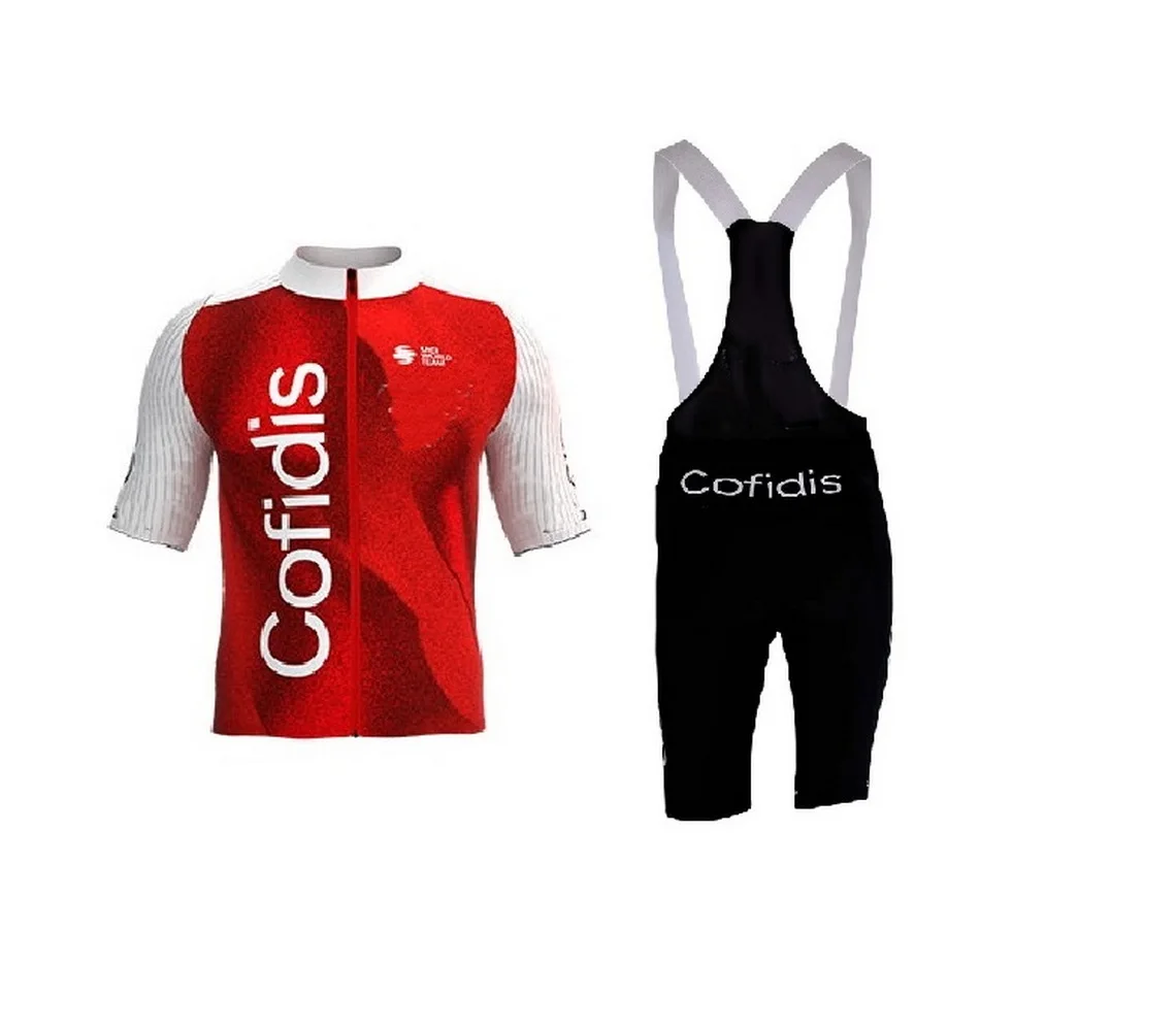 

LASER CUT 2023 COFIDIS Team SHORT SLEEVE CYCLING JERSEY SUMMER CYCLING WEAR ROPA CICLISMO+BIB SHORTS